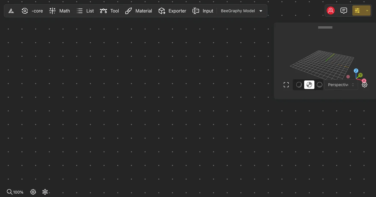 BeeGraphy editor overview