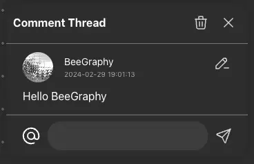 Comment thread view