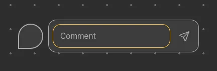 Comment placement zone